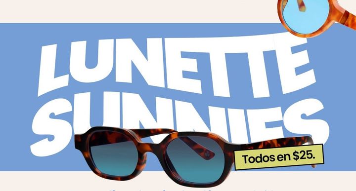 Gafas de sol Lunette Sunnies, todas en $25